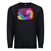 Black tie dye leopard glitter background Premium Sweatshirt - Jasminsmagicworld
