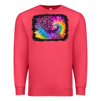 Cardinal tie dye leopard glitter background Premium Sweatshirt - Jasminsmagicworld