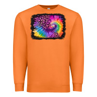 Carrot tie dye leopard glitter background Premium Sweatshirt - Jasminsmagicworld