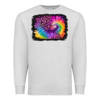 Dove Grey tie dye leopard glitter background Premium Sweatshirt - Jasminsmagicworld