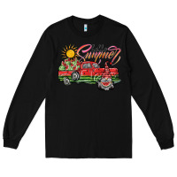Black hello summer Long Sleeve Tee - SublimationCraftShop