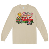 Mushroom hello summer Long Sleeve Tee - SublimationCraftShop