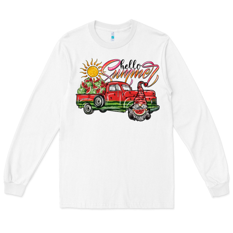 Hello Summer Long Sleeve Tee by SublimationCraftShop | Teevron
