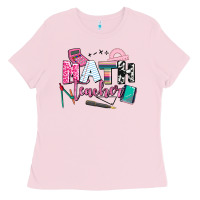 Bubblegum Pink math teacher Ladies Tee - AdoDesignShop