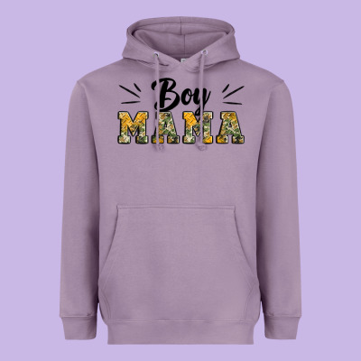 Boy Mama Camouflage Pattern Mother's Day Heavyweight Hoodie Designed By Artiststas