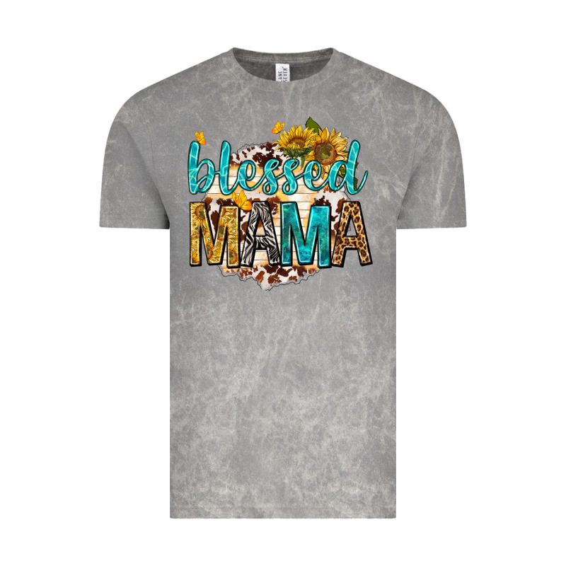 Blessed Mama With Sunflowers Vintage Tee by texasbilliewilder | Teevron