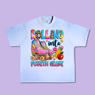 Rolling Into Fourth Grade Urban Heavy Tee Designed By Texasbilliewilder