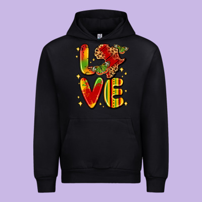 Love Juneteenth Urban Hoodie Designed By Lillyallendesigns