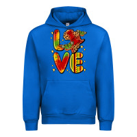 Cobalt love juneteenth Urban Hoodie - LillyAllenDesigns