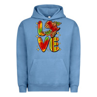 Pigment Pebble Blue love juneteenth Urban Hoodie - LillyAllenDesigns