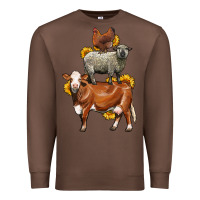 Chestnut farm animals stack Premium Sweatshirt - LillyAllenDesigns