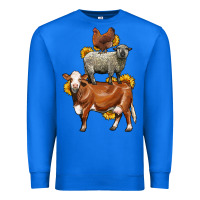 True Royal farm animals stack Premium Sweatshirt - LillyAllenDesigns