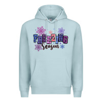 Blue Mist freezing season Premium Hoodie - MaliasSmallBusiness