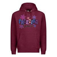 Burgundy freezing season Premium Hoodie - MaliasSmallBusiness
