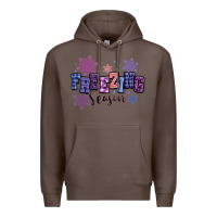 Coffee freezing season Premium Hoodie - MaliasSmallBusiness