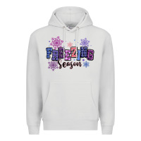 Dove Grey freezing season Premium Hoodie - MaliasSmallBusiness