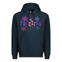 Navy freezing season Premium Hoodie - MaliasSmallBusiness