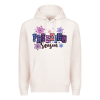 Pale Pink freezing season Premium Hoodie - MaliasSmallBusiness
