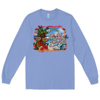 Colony Blue hello summer Long Sleeve Tee - SublimationCraftShop