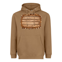 Toasted Coconut wood leopard and shimmer background 3200x2400 Heavyweight Hoodie - AdoDesignShop