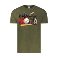 Vintage Olive ballpark mama baseball Vintage Tee - Zillion Design Studio