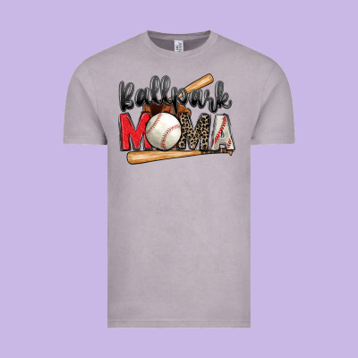 Ballpark Mama Baseball Vintage Tee Designed By Zillion Design Studio