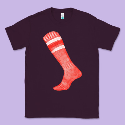 Red Sock Fa Element 2 Classic Tee Designed By Fadigitalartstudio