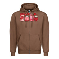 Chestnut valentines day coffee Zipper Hoodie - JahusDesignShop
