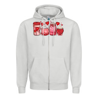 Dove Grey valentines day coffee Zipper Hoodie - JahusDesignShop