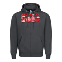 Smoke valentines day coffee Zipper Hoodie - JahusDesignShop