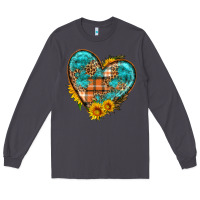 Smoke fall pattern heart with sunflower Long Sleeve Tee - HRA Design Shop