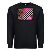 Black racing leopard background Premium Sweatshirt - Jasminsmagicworld
