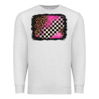 Oatmeal Heather racing leopard background Premium Sweatshirt - Jasminsmagicworld