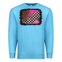 Ocean Blue racing leopard background Premium Sweatshirt - Jasminsmagicworld