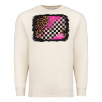 Sandshell racing leopard background Premium Sweatshirt - Jasminsmagicworld