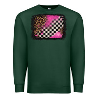 Sports Green racing leopard background Premium Sweatshirt - Jasminsmagicworld