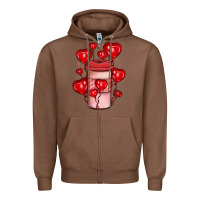 Chestnut valentines day coffee Zipper Hoodie - JahusDesignShop