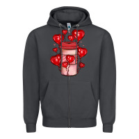 Smoke valentines day coffee Zipper Hoodie - JahusDesignShop
