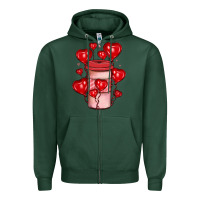 Sports Green valentines day coffee Zipper Hoodie - JahusDesignShop