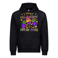 Black i paused my game for mardi gras Urban Hoodie - LillyAllenDesigns