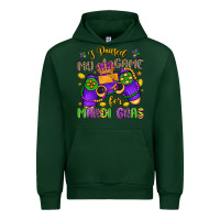 Forest Green i paused my game for mardi gras Urban Hoodie - LillyAllenDesigns