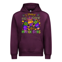 Mauve Wine i paused my game for mardi gras Urban Hoodie - LillyAllenDesigns