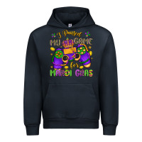 Navy i paused my game for mardi gras Urban Hoodie - LillyAllenDesigns