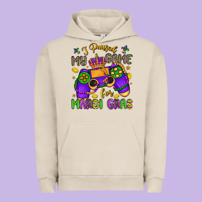 I Paused My Game For Mardi Gras Urban Hoodie Designed By Lillyallendesigns