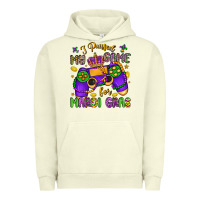 Pigment Pistachio i paused my game for mardi gras Urban Hoodie - LillyAllenDesigns