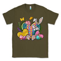 Army Green Easter Heart Easter Day Classic Tee - Neo Western