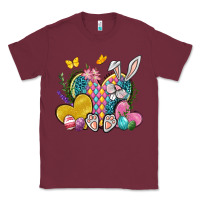 Burgundy Easter Heart Easter Day Classic Tee - Neo Western