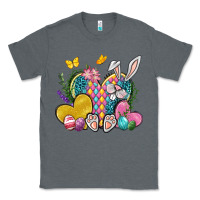 Charcoal Heather Easter Heart Easter Day Classic Tee - Neo Western