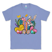 Colony Blue Easter Heart Easter Day Classic Tee - Neo Western