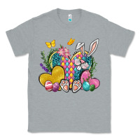 Heather Grey Easter Heart Easter Day Classic Tee - Neo Western